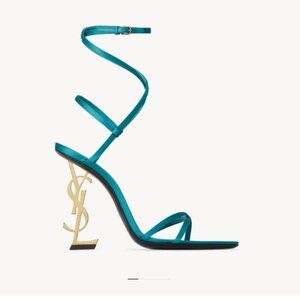 OPYUM SANDALS IN SATIN CREPE - NEVER USED